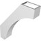 Ekena Millwork 3-in. W x 14-in. D x 18-in. H Imperial Architectural Grade PVC Knee Brace BRCP03X14X18IMP - alternate 3
